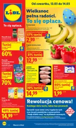 Gazetka promocyjna Lidl - GAZETKA - Gazetka - ważna od 14.03 do 14.03.2026 - strona 1 - produkty: Kurczak, Banany, Ser, Papryka czerwona, Papryka, Pilos, Gouda, Masło