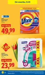 Gazetka promocyjna Lidl - GAZETKA - Gazetka - ważna od 14.03 do 14.03.2026 - strona 20 - produkty: Papier, Proszek do prania, Papier toaletowy, Vizir, Flora