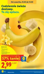 Gazetka promocyjna Lidl - GAZETKA - Gazetka - ważna od 14.03 do 14.03.2026 - strona 34 - produkty: Banany