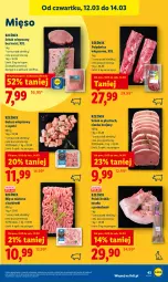 Gazetka promocyjna Lidl - GAZETKA - Gazetka - ważna od 14.03 do 14.03.2026 - strona 45 - produkty: Polędwica, Mięso mielone, Królik, Tusz, Schab wieprzowy, Mięso