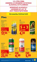 Gazetka promocyjna Lidl - GAZETKA - Gazetka - ważna od 14.03 do 14.03.2026 - strona 65 - produkty: Piwa, Książęce, Ser, Gra, Tatra