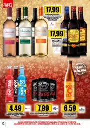 Gazetka promocyjna Topaz - Gazetka - Gazetka - ważna od 31.12 do 31.12.2023 - strona 12 - produkty: Piwo, Kosz, Coca-Cola, Lack, LANA, Wino, Grzaniec Galicyjski, Fa