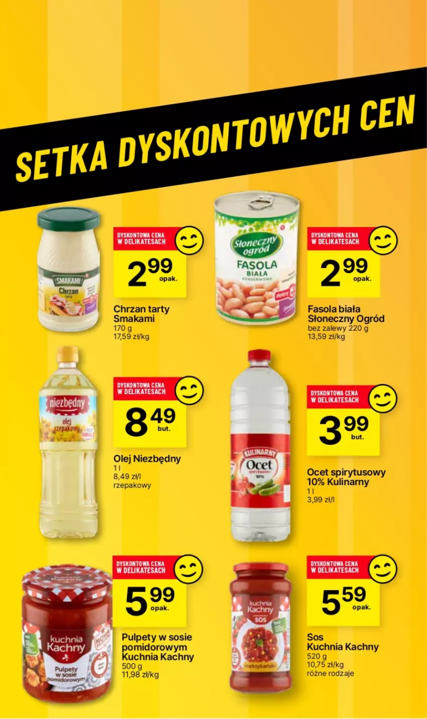 Gazetka promocyjna Delikatesy Centrum - Dyskontowe ceny w Delikatesach Centrum - ważna 18.01 do 24.01.2024 - strona 32 - produkty: Chrzan, Fa, Fasola, Kuchnia, Ocet, Ogród, Olej, Pulpety, Sos