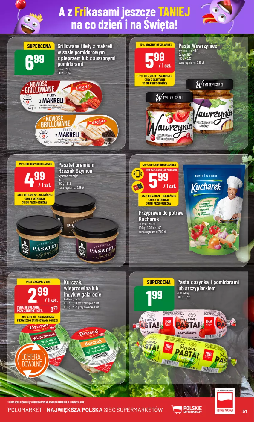 Gazetka promocyjna PoloMarket - Gazetka pomocyjna - ważna 20.11 do 26.11.2024 - strona 51 - produkty: Gala, Grill, Kucharek, Pieprz, Prymat, Przyprawa do potraw, Sos, Wieprzowina