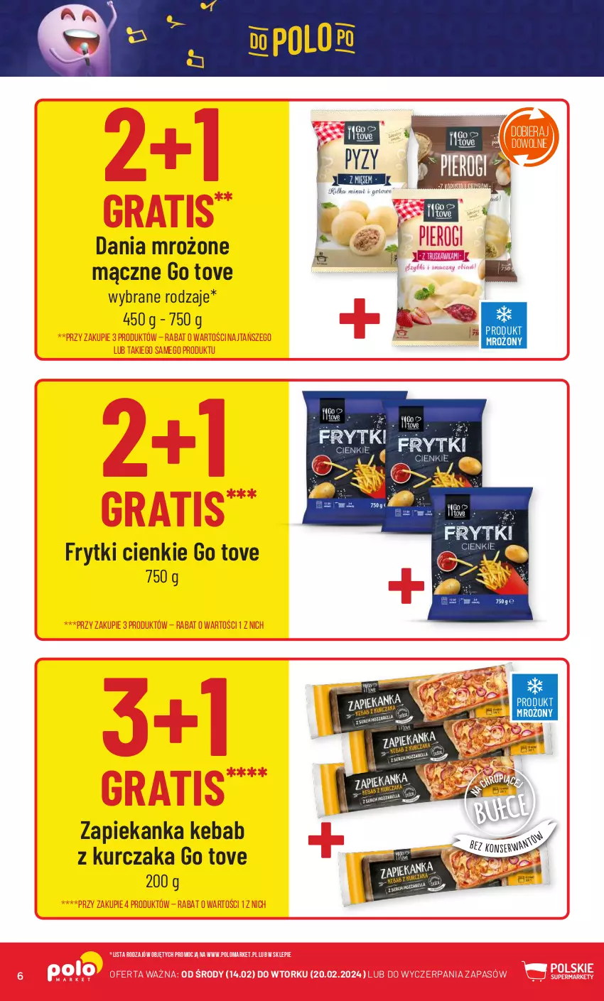 Gazetka promocyjna PoloMarket - Gazetka pomocyjna - ważna 14.02 do 20.02.2024 - strona 6 - produkty: Frytki, Gra, Kebab, Kebab z kurczaka, Kurczak, Zapiekanka