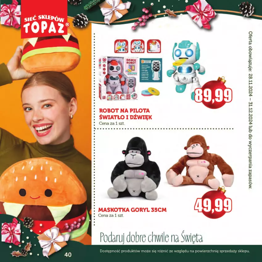 Gazetka promocyjna Topaz - Gazetka - ważna 28.11 do 31.12.2024 - strona 40