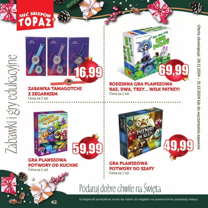 Gazetka promocyjna Topaz - Gazetka - ważna 28.11 do 31.12.2024 - strona 42