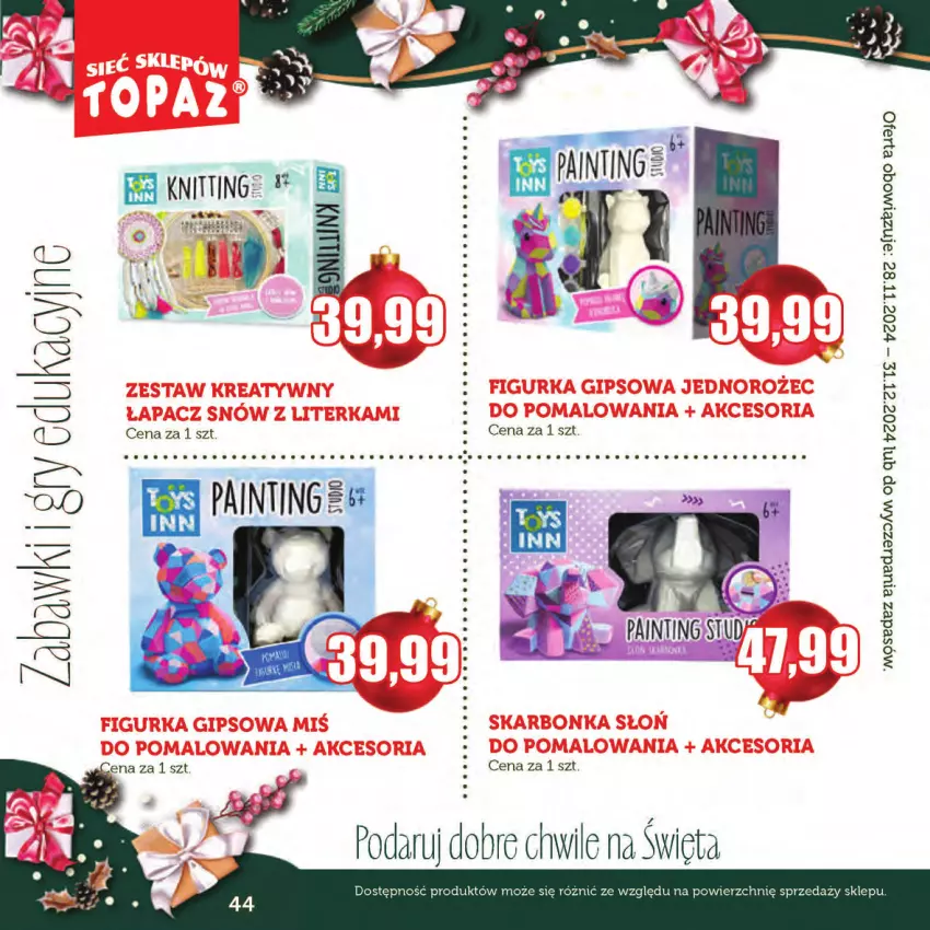 Gazetka promocyjna Topaz - Gazetka - ważna 28.11 do 31.12.2024 - strona 44