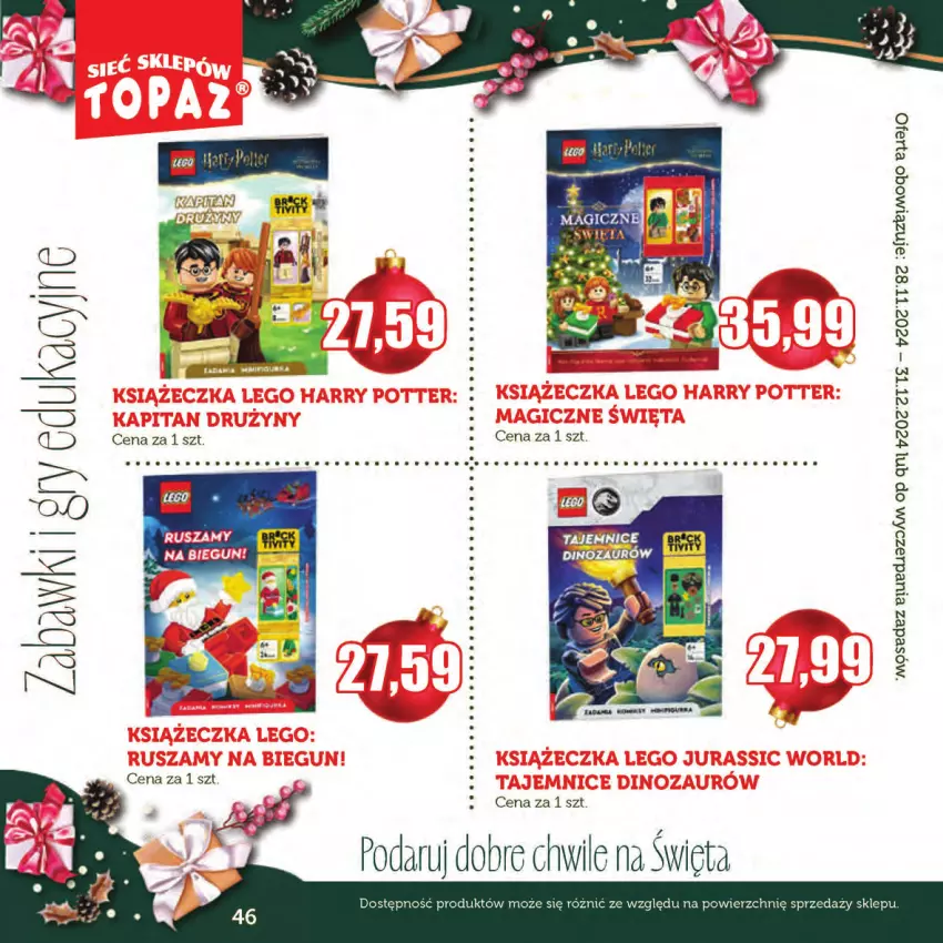 Gazetka promocyjna Topaz - Gazetka - ważna 28.11 do 31.12.2024 - strona 46 - produkty: Gry