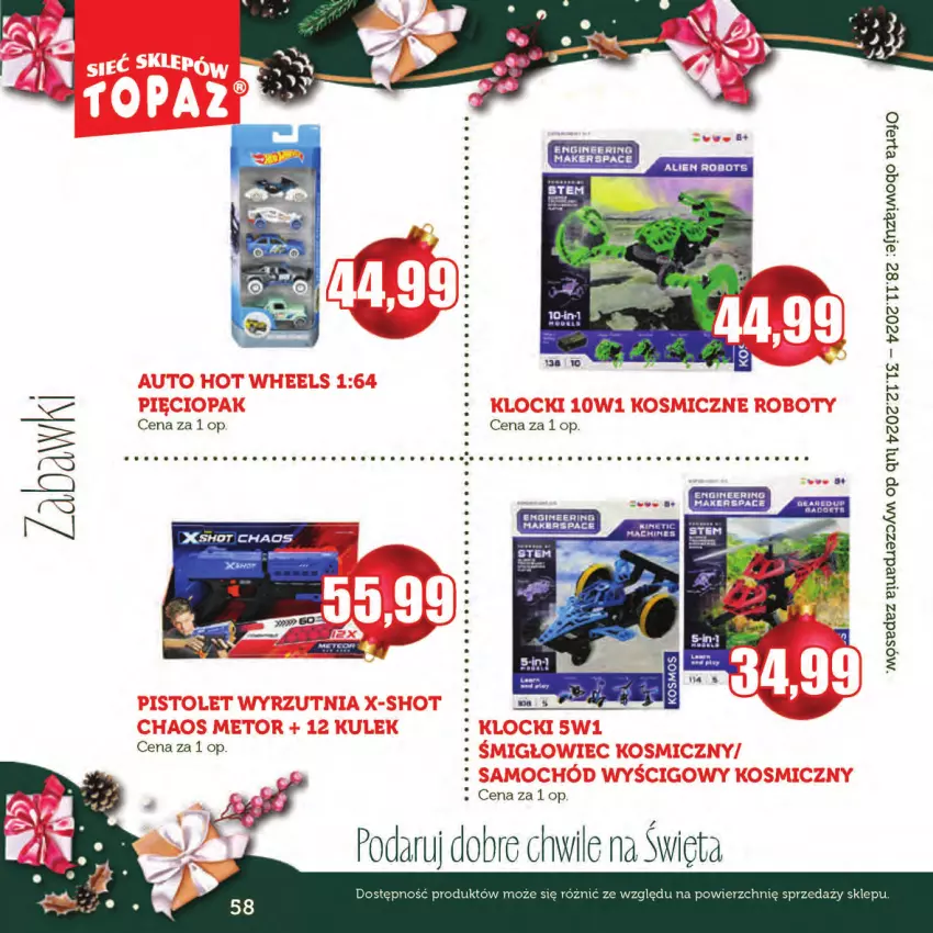 Gazetka promocyjna Topaz - Gazetka - ważna 28.11 do 31.12.2024 - strona 58