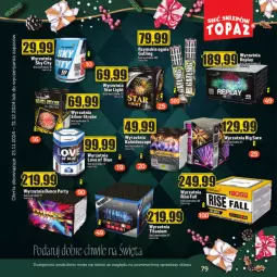 Gazetka promocyjna Topaz - Gazetka - Gazetka - ważna od 31.12 do 31.12.2024 - strona 79 - produkty: Wyrzutnia, Rzymskie ognie, Strzałów, Fa