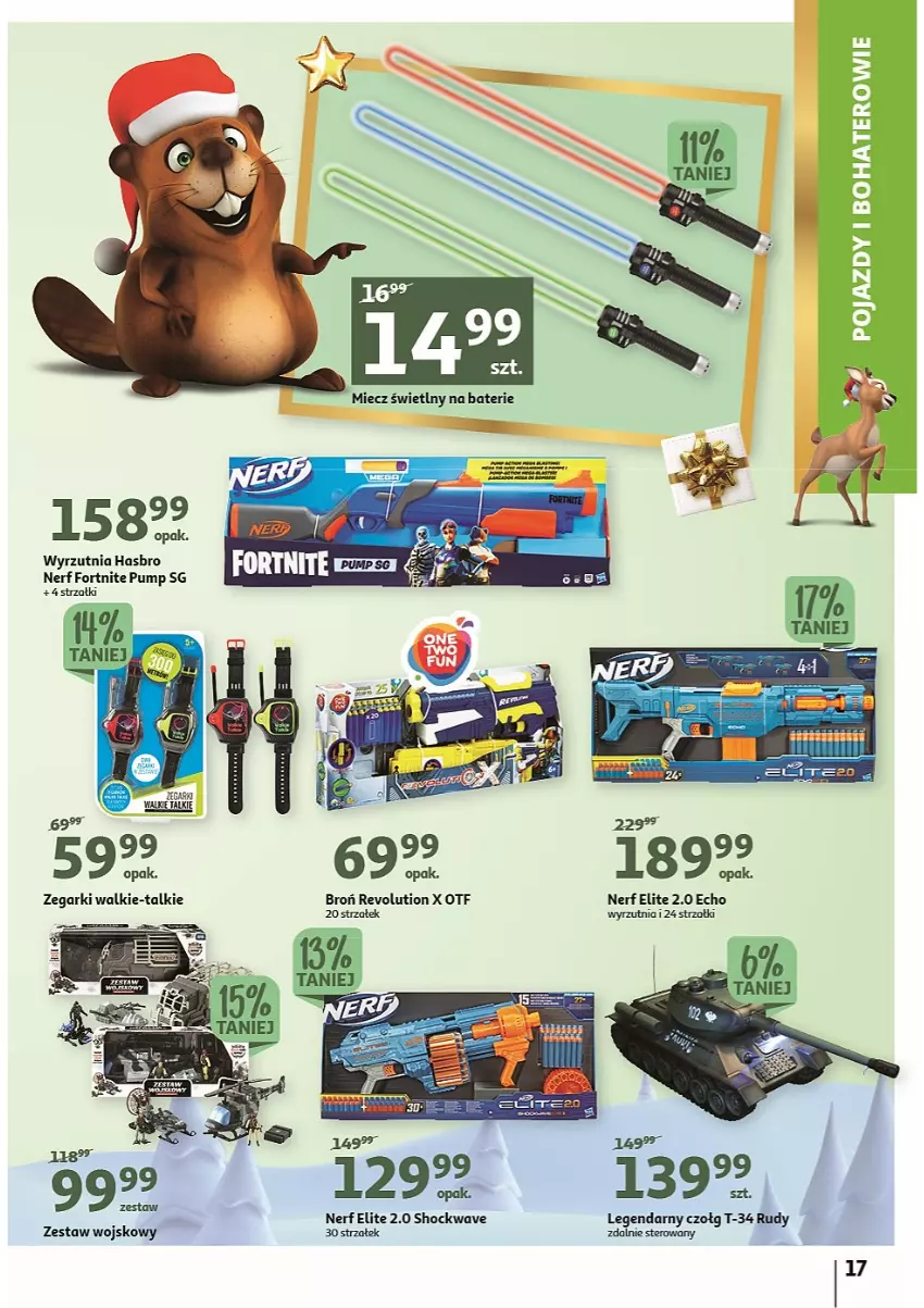 Gazetka promocyjna Auchan - Katalog MAGIA zabawek i dekoracji! - ważna 10.11 do 23.11.2022 - strona 17 - produkty: Hasbro, Nerf, Wyrzutnia, Zegar