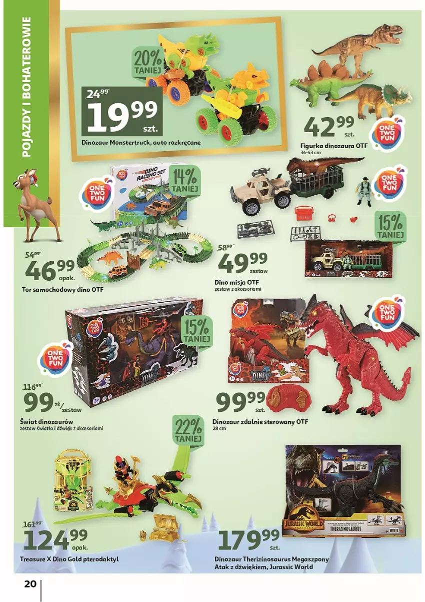 Gazetka promocyjna Auchan - Katalog MAGIA zabawek i dekoracji! - ważna 10.11 do 23.11.2022 - strona 20 - produkty: Dinozaur, Jurassic World, Pojazd