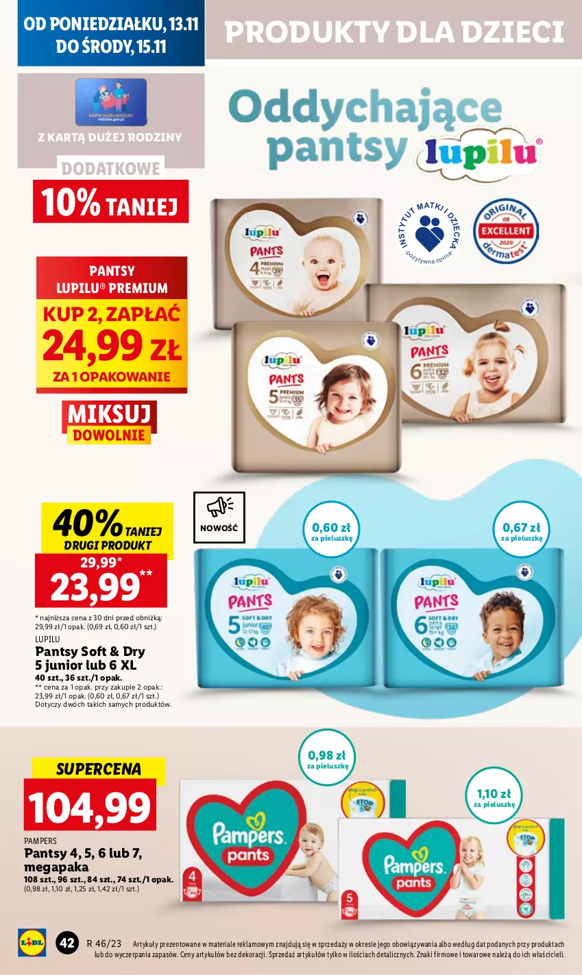 Gazetka promocyjna Lidl - GAZETKA - ważna 13.11 do 15.11.2023 - strona 58 - produkty: Dzieci, Pampers