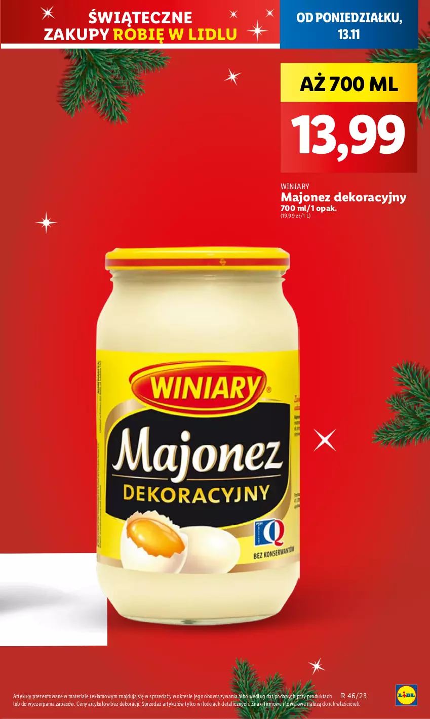 Gazetka promocyjna Lidl - GAZETKA - ważna 13.11 do 15.11.2023 - strona 7 - produkty: Majonez, Winiary