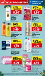 Gazetka promocyjna Lidl - GAZETKA - Gazetka - ważna od 15.11 do 15.11.2023 - strona 61 - produkty: Makijaż, Wellaflex, Pantene, Płyn micelarny, Woda po goleniu, Wella, Smoothie, Szampon, Podpaski, Lakier do włosów, Wkładki, Woda, Lakier