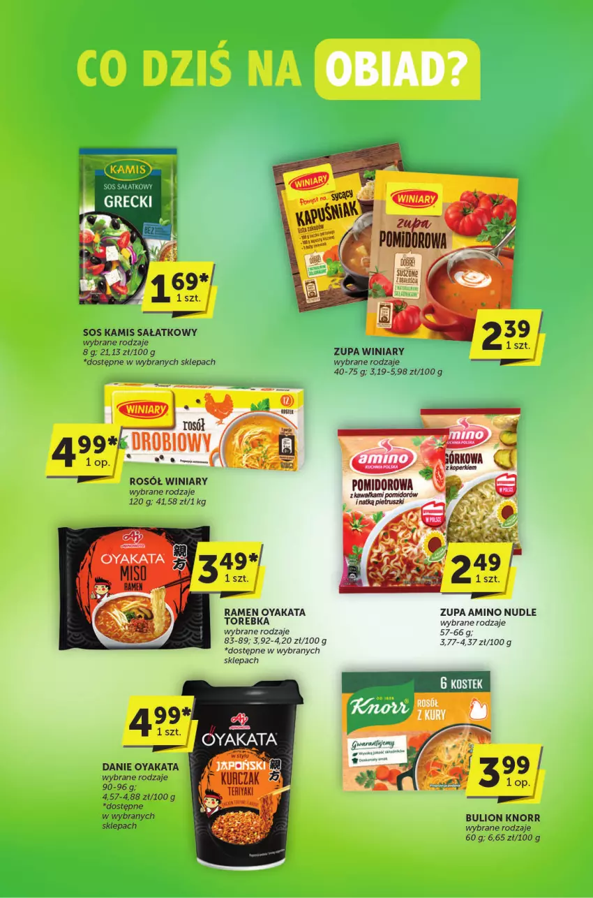 Gazetka promocyjna ABC - ważna 15.05 do 27.05.2025 - strona 15 - produkty: Bulion, Kamis, Knorr, Lion, Rosół, Sałat, Sos, Torebka, Winiary, Zupa
