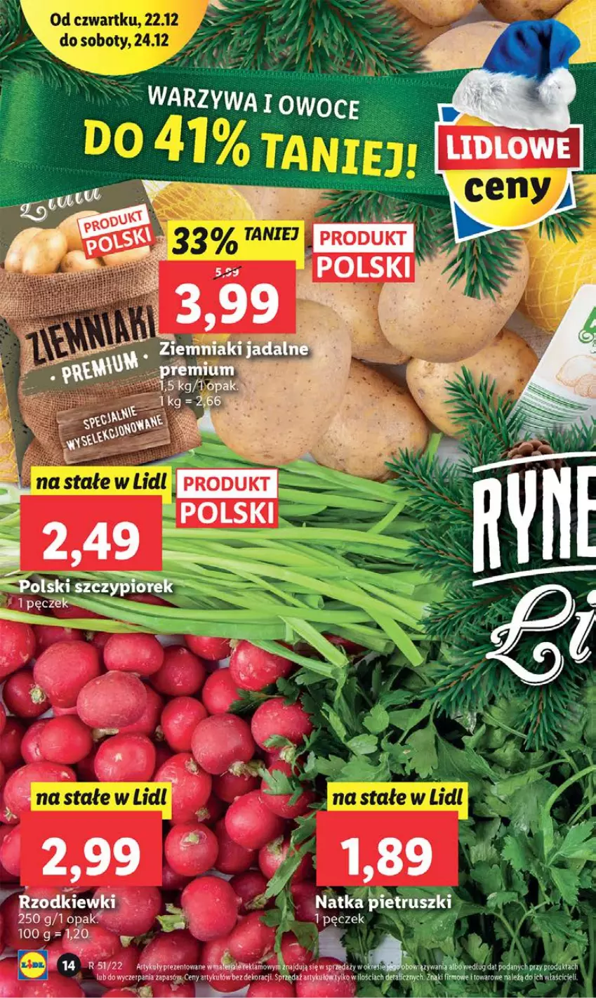 Gazetka promocyjna Lidl - GAZETKA - ważna 22.12 do 24.12.2022 - strona 16 - produkty: Por