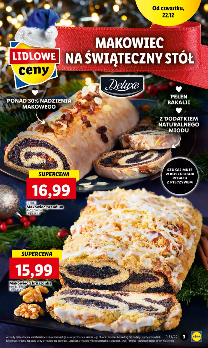 Gazetka promocyjna Lidl - GAZETKA - ważna 22.12 do 24.12.2022 - strona 3 - produkty: Kosz, Piec, Regał