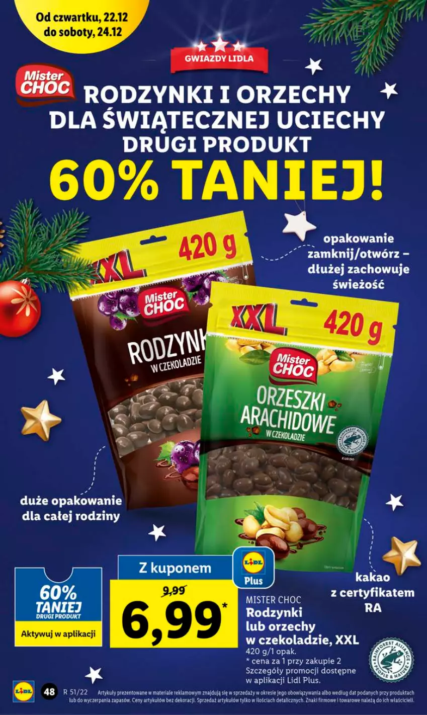 Gazetka promocyjna Lidl - GAZETKA - ważna 22.12 do 24.12.2022 - strona 58 - produkty: Rodzynki