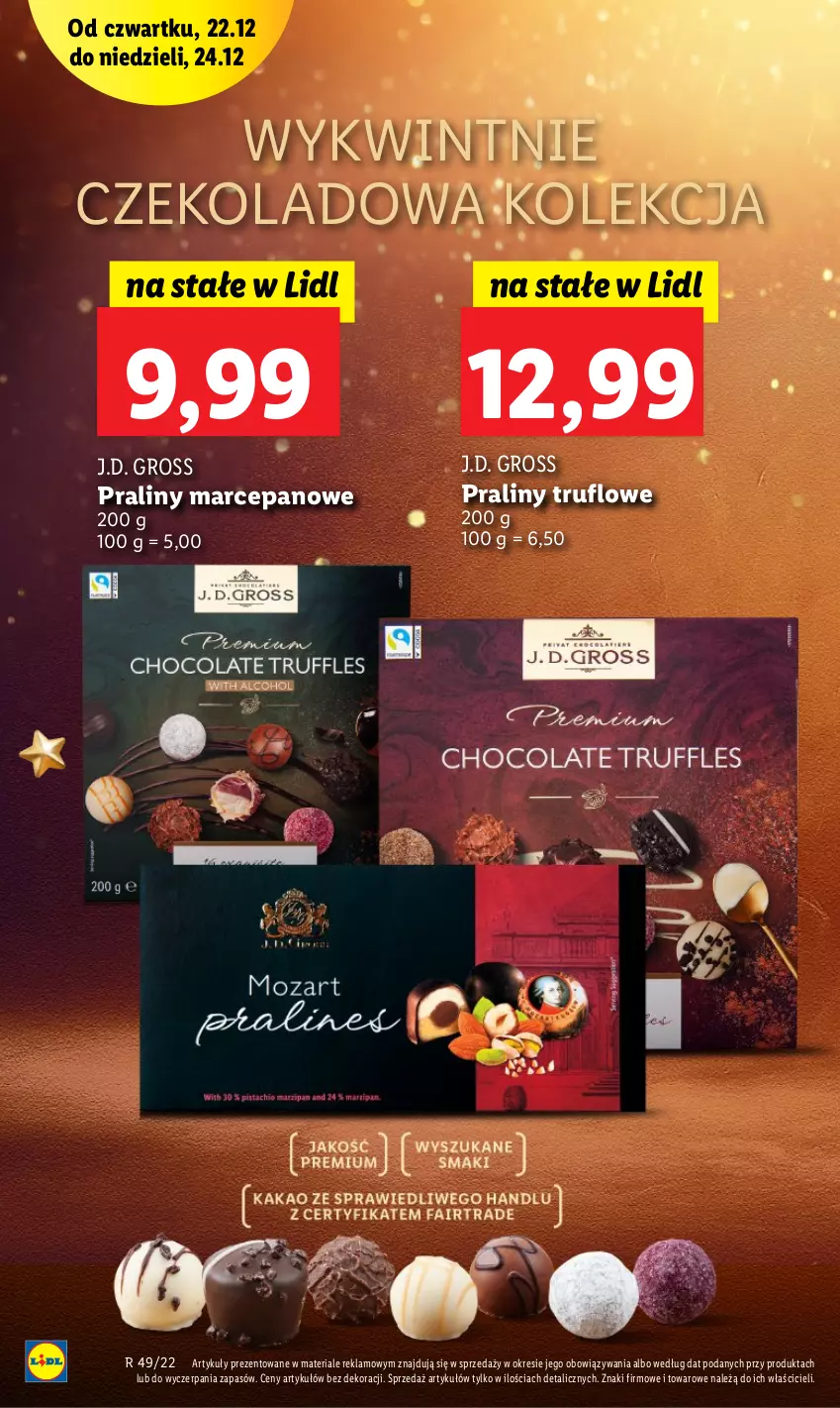 Gazetka promocyjna Lidl - GAZETKA - ważna 22.12 do 24.12.2022 - strona 60 - produkty: Praliny