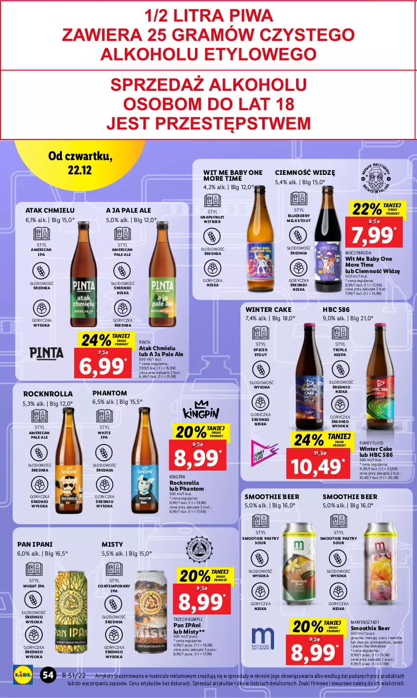 Gazetka promocyjna Lidl - GAZETKA - ważna 22.12 do 24.12.2022 - strona 69 - produkty: Baby O, Gra, LG, Mango, Mars, Por, Smoothie, Sok