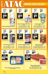 Gazetka promocyjna Auchan - Gazetka ATAC Hiper Discount - Gazetka - ważna od 05.08 do 05.08.2026 - strona 2 - produkty: Kurczak, Jogurt naturalny, Mięso mielone, Krakus, Gra, Filet z piersi kurczaka, Zott, Jogurt, Kawa, Szynka, Kabanos, Mięso, Mleko, Fa