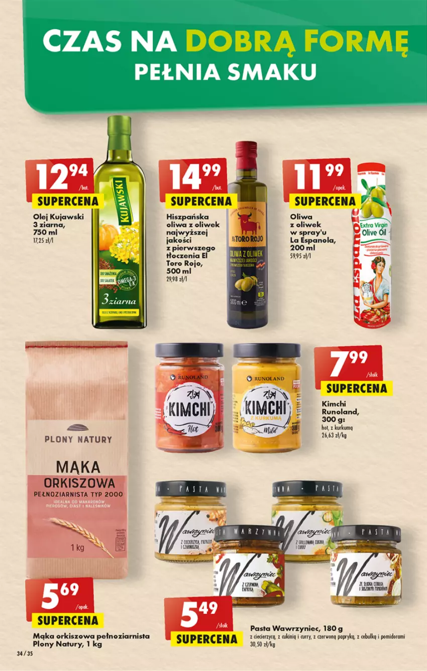 Gazetka promocyjna Biedronka - W tym tygodniu - ważna 18.08 do 24.08.2022 - strona 34 - produkty: Kujawski, Mąka, Olej, Oliwa z oliwek