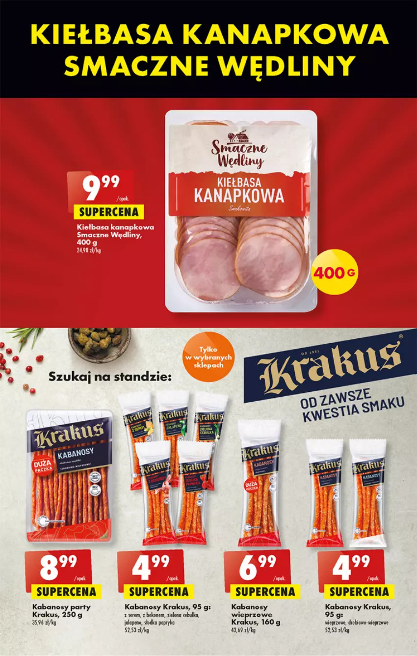 Gazetka promocyjna Biedronka - W tym tygodniu - ważna 18.08 do 24.08.2022 - strona 41 - produkty: Beko, Kabanos, Kiełbasa, Krakus, Papryka