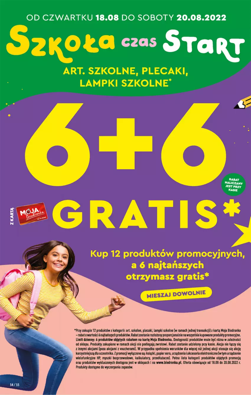 Gazetka promocyjna Biedronka - W tym tygodniu - ważna 18.08 do 24.08.2022 - strona 54 - produkty: Dron, Gra, HP, Mysz, Papier, Plecak, Por, Rama, Tran, Urządzenie wielofunkcyjne