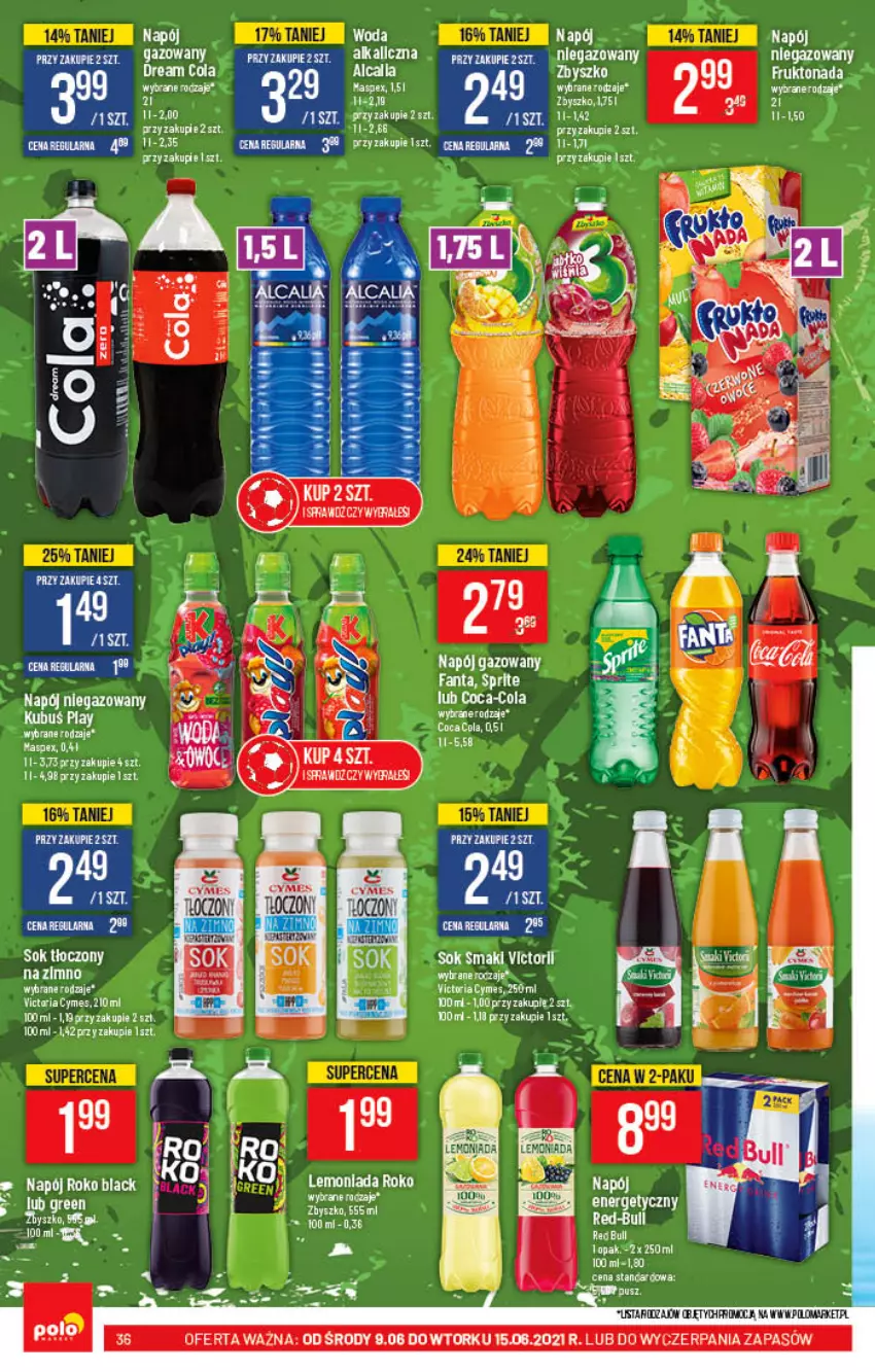 Gazetka promocyjna PoloMarket - Gazetka promocyjna - ważna 09.06 do 15.06.2021 - strona 36 - produkty: Coca-Cola, Gra, HP, Lack, Napój, Napój gazowany, Sok