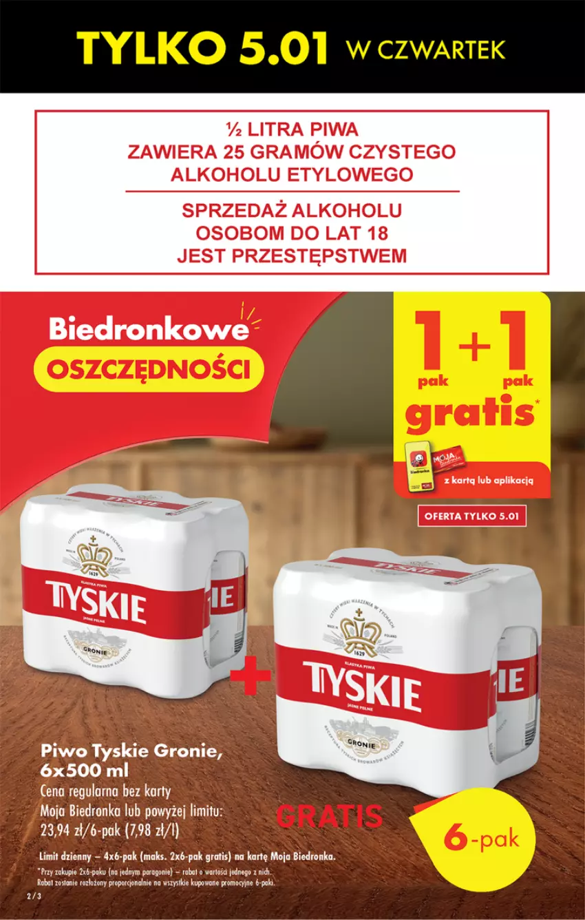 Gazetka promocyjna Biedronka - Gazetka - Biedronka.pl - ważna 05.01 do 11.01.2023 - strona 2 - produkty: Dron, Gra, Piwa, Piwo, Por, Tyskie