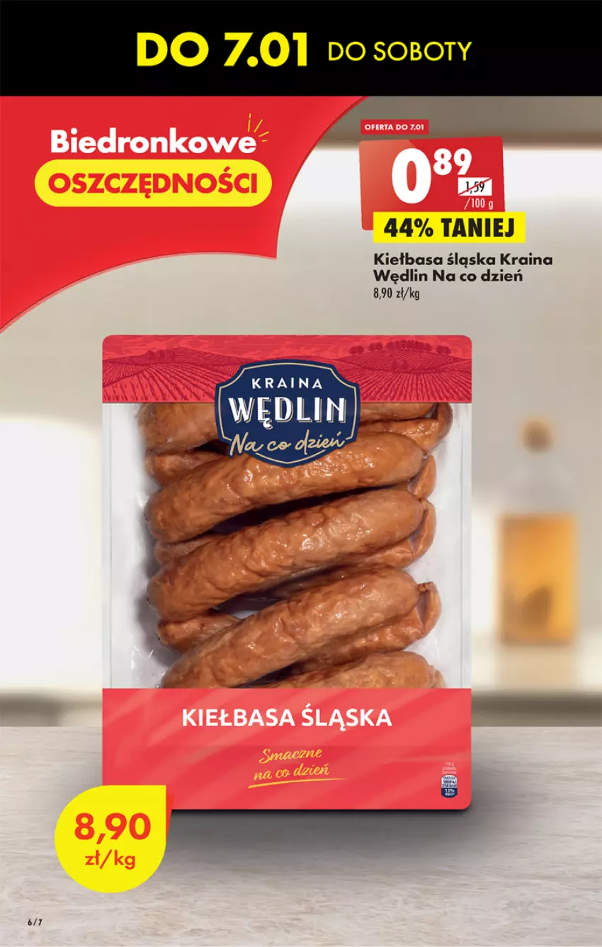 Gazetka promocyjna Biedronka - Gazetka - Biedronka.pl - ważna 05.01 do 11.01.2023 - strona 6 - produkty: Kiełbasa, Kiełbasa śląska