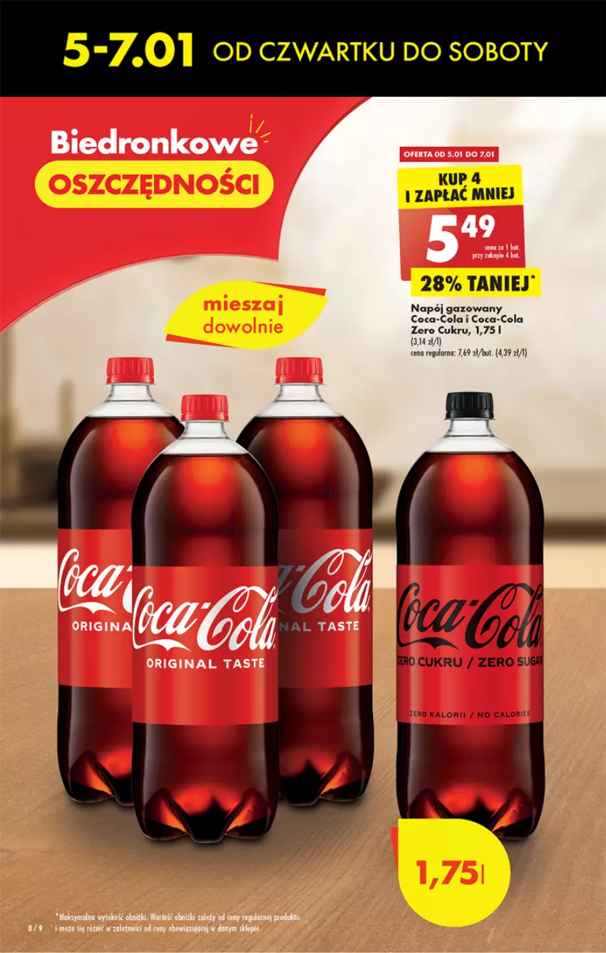 Gazetka promocyjna Biedronka - Gazetka - Biedronka.pl - ważna 05.01 do 11.01.2023 - strona 8 - produkty: Coca-Cola, Dron, Gin