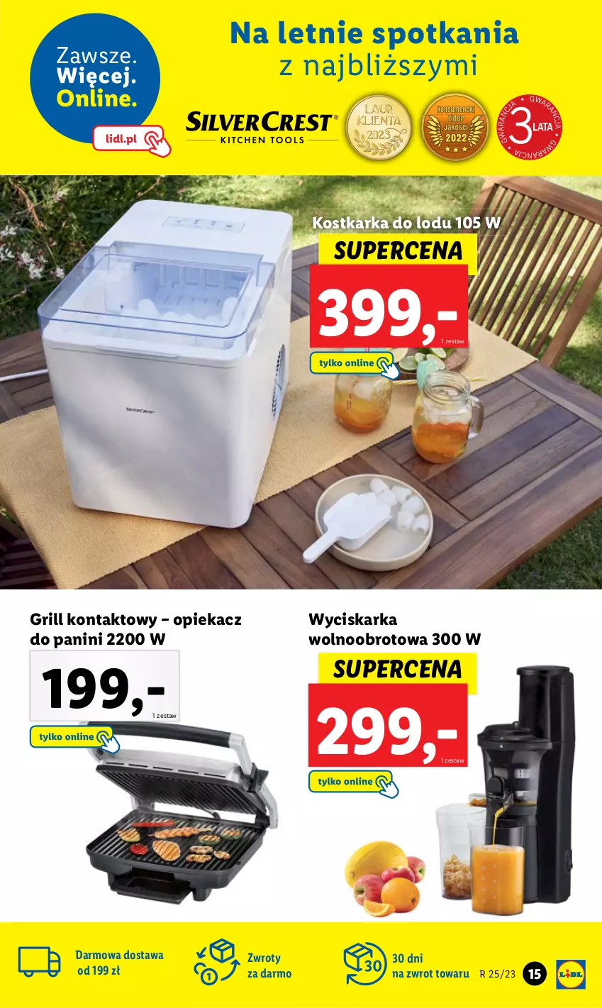 Gazetka promocyjna Lidl - GAZETKA - ważna 19.06 do 24.06.2023 - strona 25 - produkty: Grill, Grill kontaktowy, JBL, Wyciskarka, Wyciskarka wolnoobrotowa