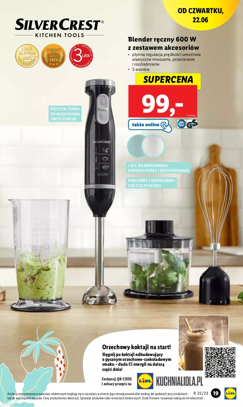 Gazetka promocyjna Lidl - GAZETKA - ważna 19.06 do 24.06.2023 - strona 29 - produkty: Blender, Blender ręczny, Pur