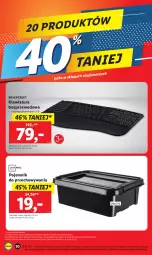 Gazetka promocyjna Lidl - GAZETKA - Gazetka - ważna od 24.06 do 24.06.2023 - strona 40 - produkty: Gra, Klawiatura, Pojemnik, Pojemnik do przechowywania