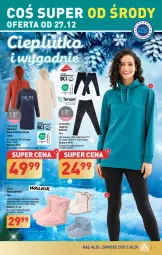 Gazetka promocyjna Aldi - Artykuły przemysłowe i tekstylia - Gazetka - ważna od 30.12 do 30.12.2023 - strona 9 - produkty: Gin, Kapcie, Dres, Wełna, Moda, Legginsy, Sukienka, Bluza, Bluza dresowa, Fa