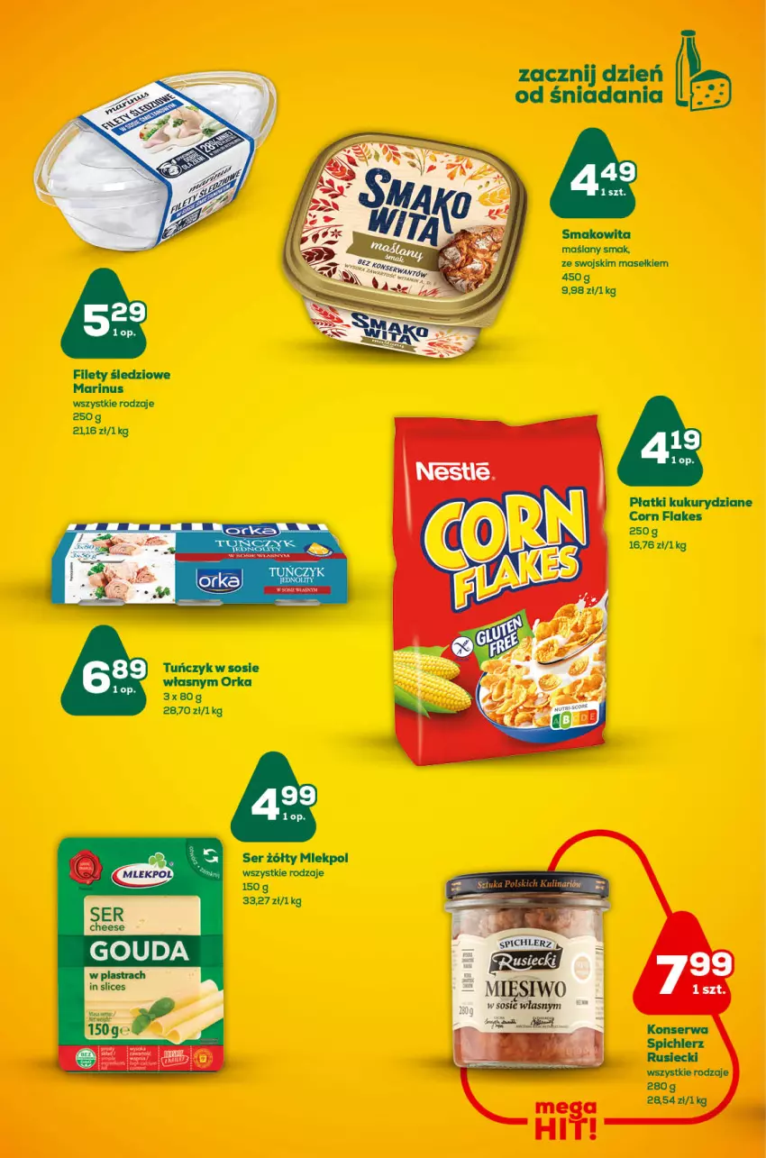 Gazetka promocyjna ABC - Gazetka - ważna 09.08 do 22.08.2022 - strona 2 - produkty: Corn flakes, Orka, Ser, Smakowita, Sos, Spichlerz Rusiecki, Tuńczyk