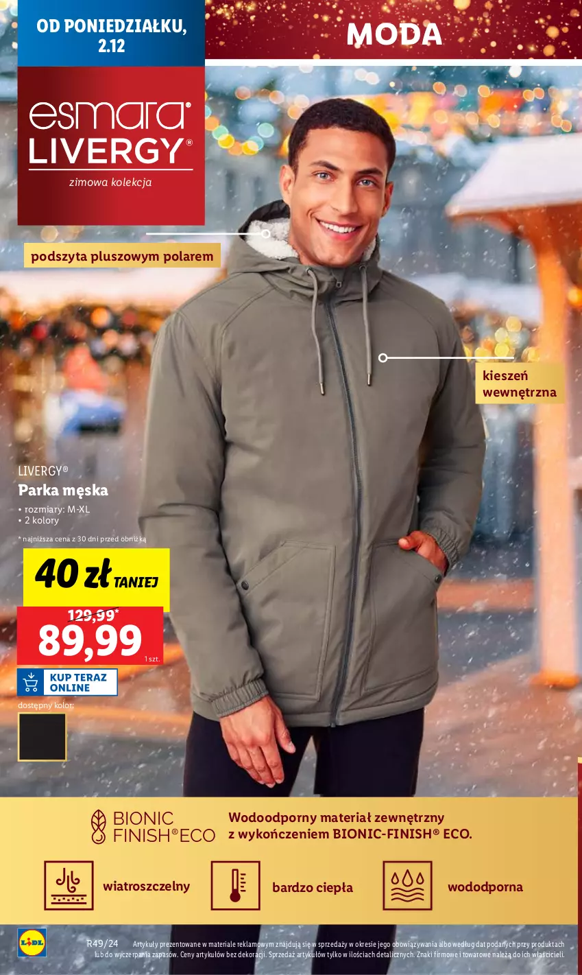 Gazetka promocyjna Lidl - GAZETKA - ważna 02.12 do 04.12.2024 - strona 16 - produkty: Finish, Moda, Parka, Por