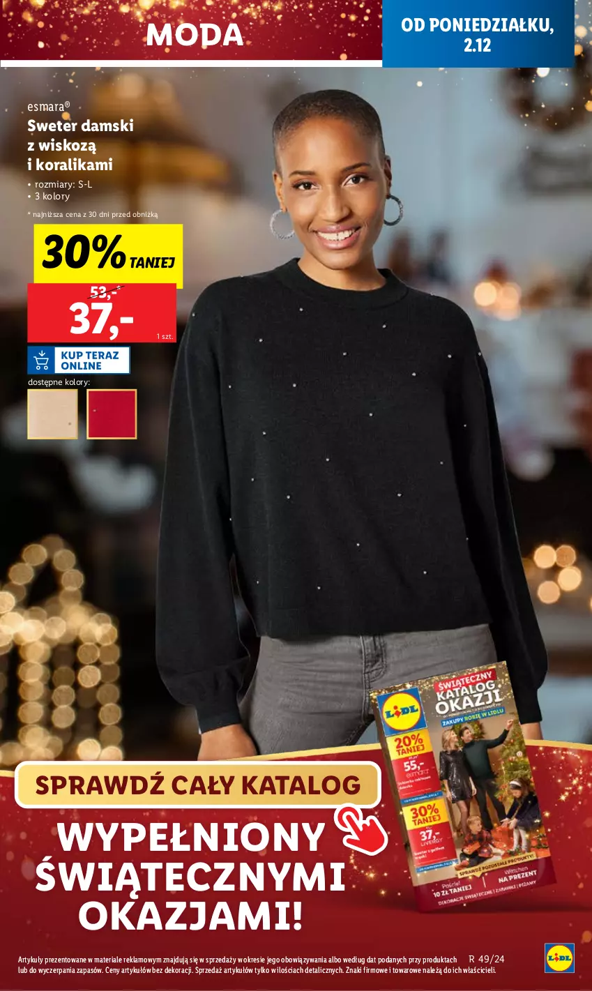 Gazetka promocyjna Lidl - GAZETKA - ważna 02.12 do 04.12.2024 - strona 17 - produkty: Moda, Sweter