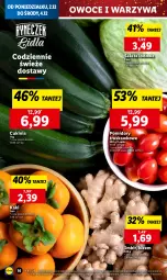 Gazetka promocyjna Lidl - GAZETKA - Gazetka - ważna od 04.12 do 04.12.2024 - strona 18 - produkty: Warzywa, Sałata lodowa, Kaki, Sałat, Owoce, Pomidory, Imbir