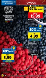 Gazetka promocyjna Lidl - GAZETKA - Gazetka - ważna od 04.12 do 04.12.2024 - strona 20 - produkty: Maliny, Owoce