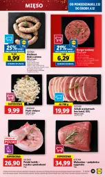 Gazetka promocyjna Lidl - GAZETKA - Gazetka - ważna od 04.12 do 04.12.2024 - strona 31 - produkty: Polędwica, Królik, Tusz, Burger, Wołowina, Kiełbasa biała, Flaki, Kiełbasa, Mięso