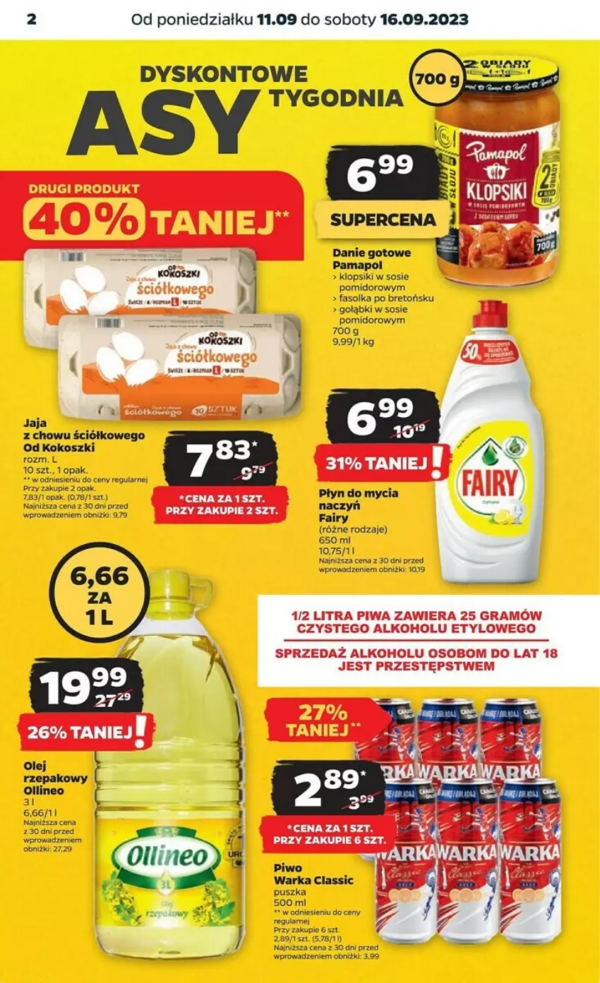 Gazetka promocyjna Netto - ważna 11.09 do 16.09.2023 - strona 12 - produkty: Fa, Gra, Klopsiki, Kokos, Kosz, Piwa, Sos