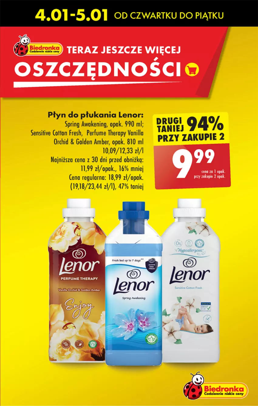 Gazetka promocyjna Biedronka - Od czwartku - ważna 04.01 do 10.01.2024 - strona 15 - produkty: Lenor, Perfum, Płyn do płukania, Tera