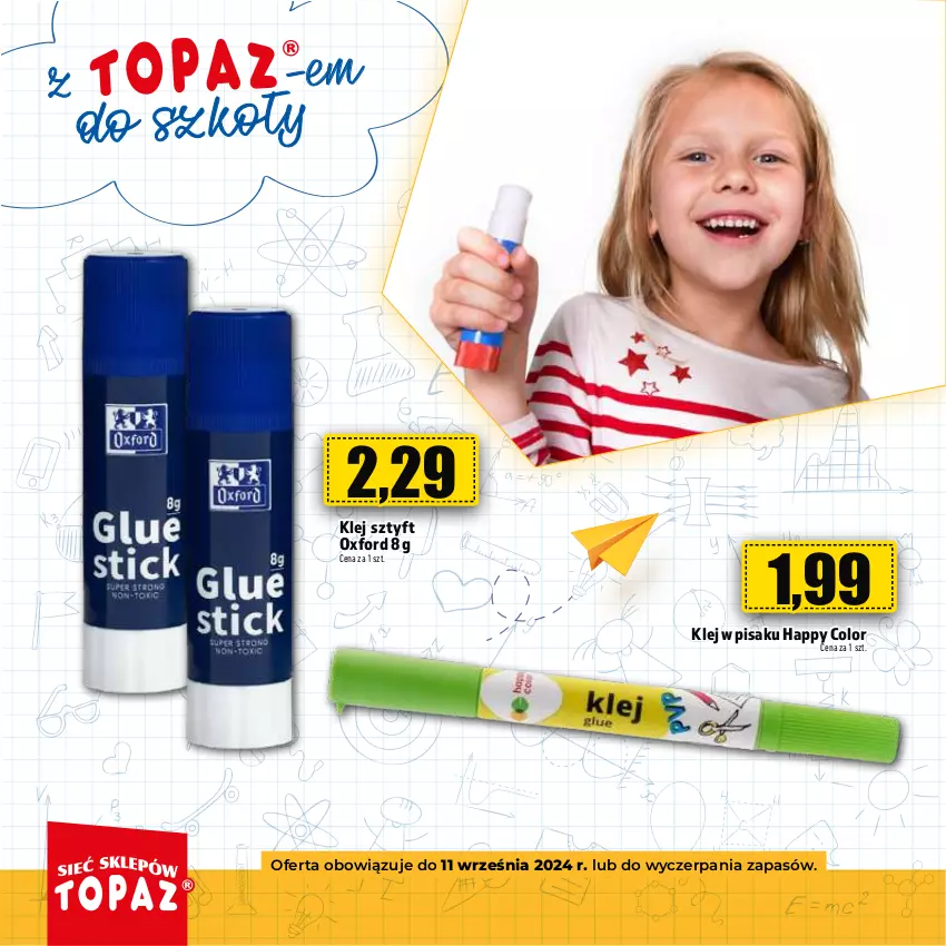 Gazetka promocyjna Topaz - Gazetka - ważna 18.07 do 11.09.2024 - strona 12 - produkty: Klej