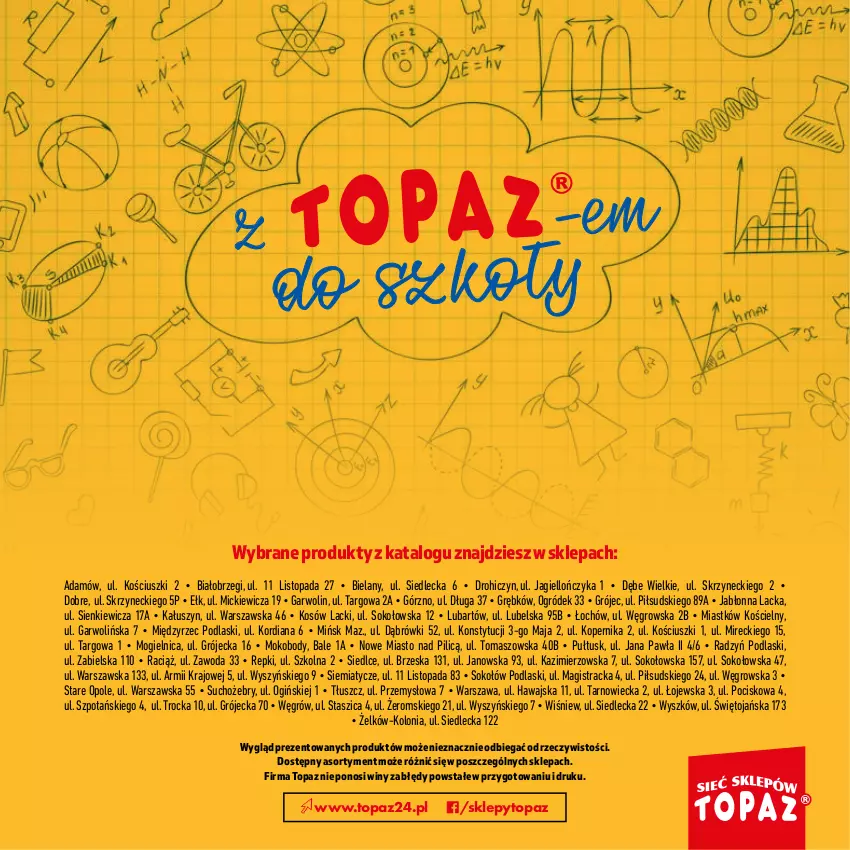 Gazetka promocyjna Topaz - Gazetka - ważna 18.07 do 11.09.2024 - strona 30 - produkty: Bielska, Body, KOBO, Lack, Ogiński, Ogród, Podlaski, Sok, Sokołów, Top, Woda