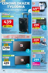 Gazetka promocyjna Auchan - Gazetka Święta jak babcię kocham Hipermarket Auchan - Gazetka - ważna od 17.12 do 17.12.2025 - strona 40 - produkty: Piec, LED TV, Odkurzacz, Top, Por, Gra, Głośnik, Czajnik, Mikrofon, Pojemnik, Warka, Tefal, Silan, Zelmer, Manta, Akumulator, Fa