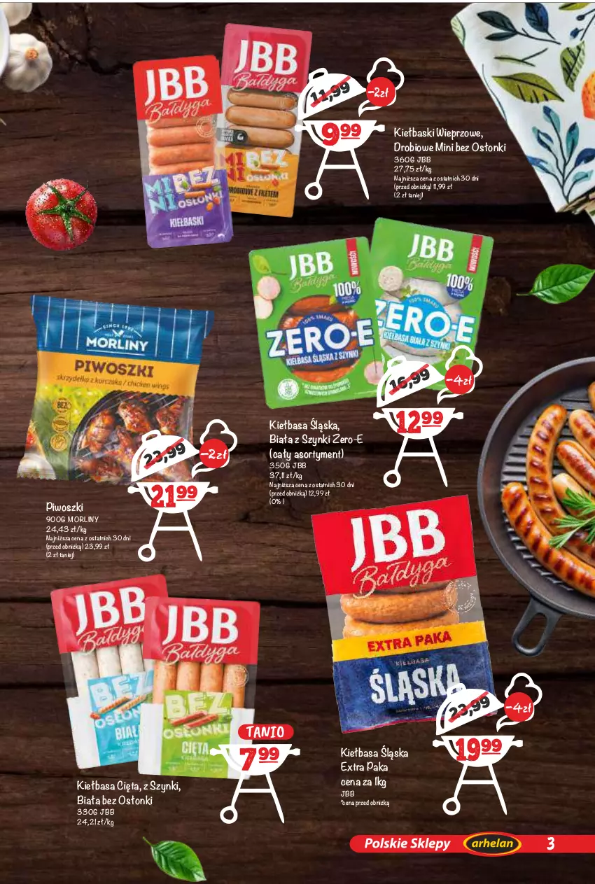 Gazetka promocyjna Arhelan - Gazetka - ważna 24.04 do 10.05.2026 - strona 3 - produkty: Kiełbasa, Kiełbasa śląska, Morliny, Piwo
